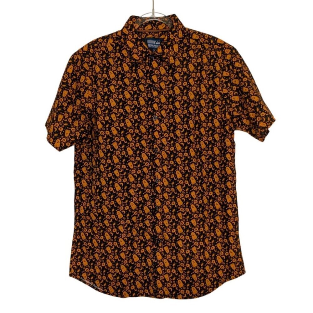 Movement Halloween Shirt Mens Size Medium Black Ghosts Skulls Bones Candy Cotton